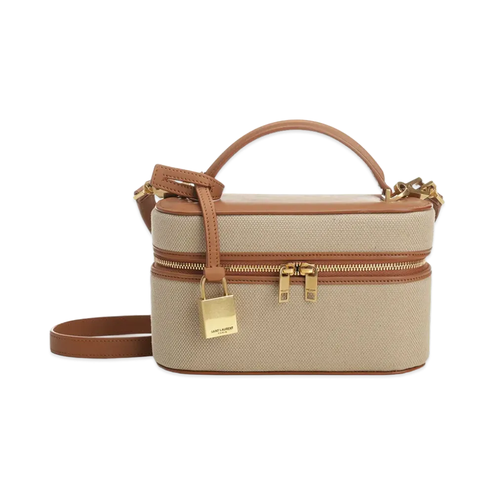 Saint Laurent Women's YSL Vanity Bag "Beige"