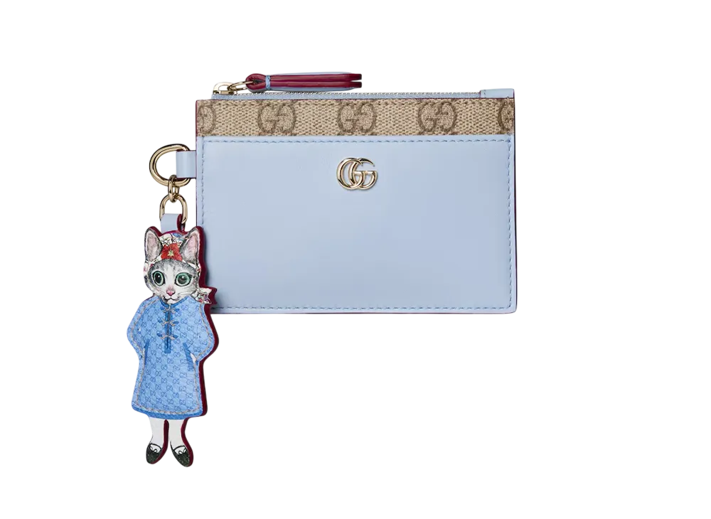 グッチ x ヒグチユウコ バイカラー キーケース ソフト GG
