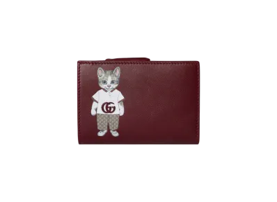 GUCCI x Yuko Higuchi Bicolor Small Wallet Japan Exclusive "Rosso Ancora"