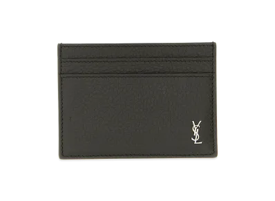 Saint Laurent Tiny Cassandre Card Holder "Brown"