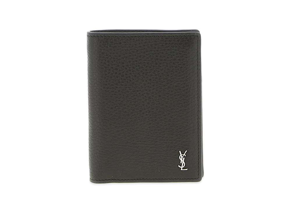 Saint Laurent Tiny Cassandre Card Holder "Brown"