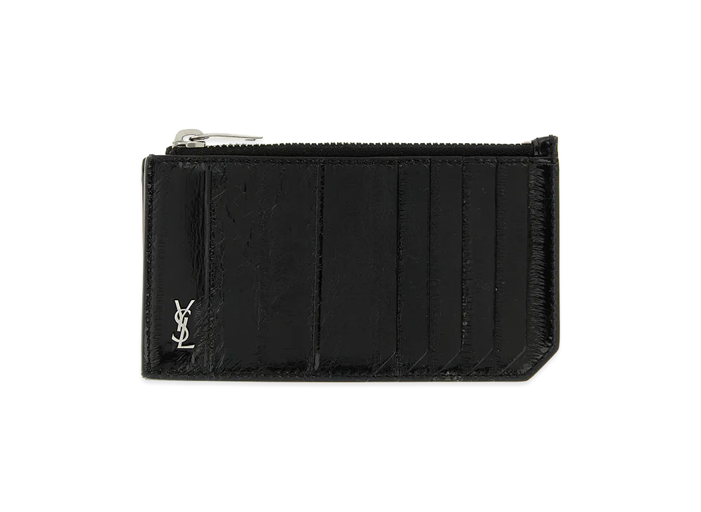 Saint Laurent 'Tiny Cassandre' Card Holder "Black"