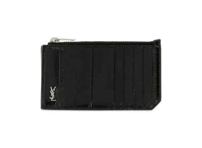 Saint Laurent 'Tiny Cassandre' Card Holder "Black"
