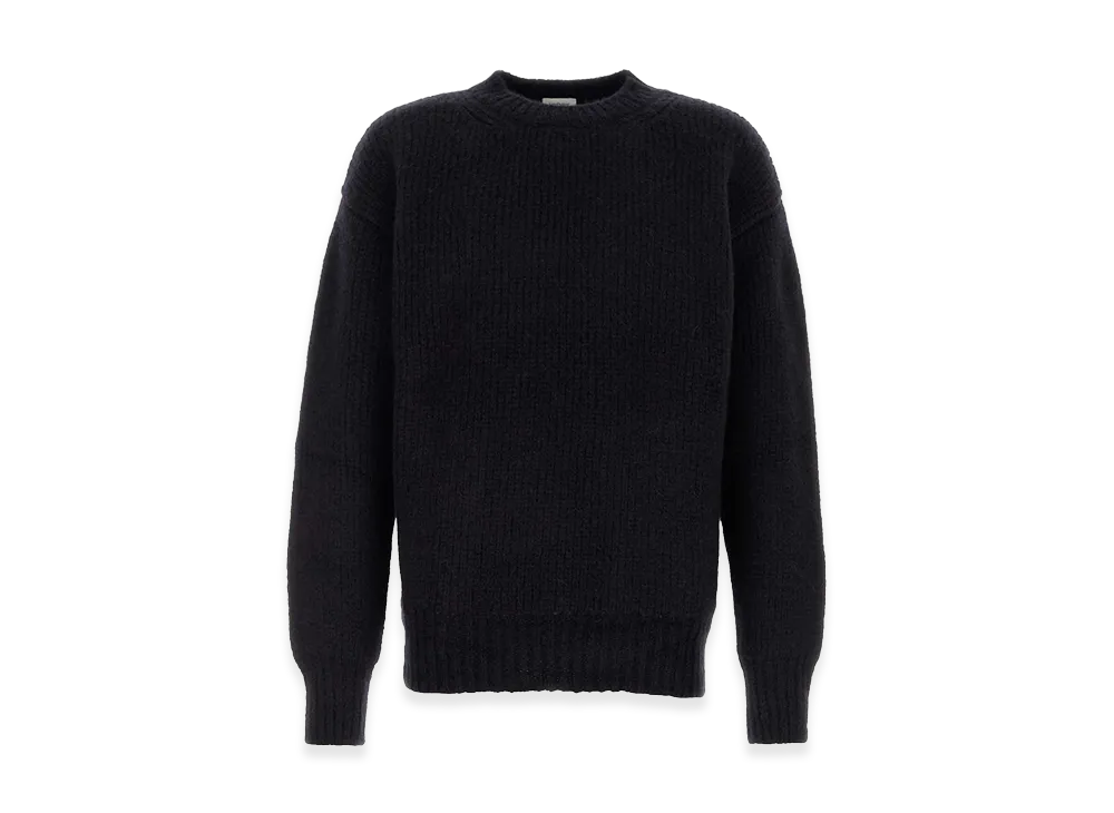 Saint Laurent Midnight Alpaca Blend Sweater "Blue"