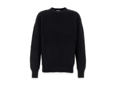 Saint Laurent Midnight Alpaca Blend Sweater "Blue"