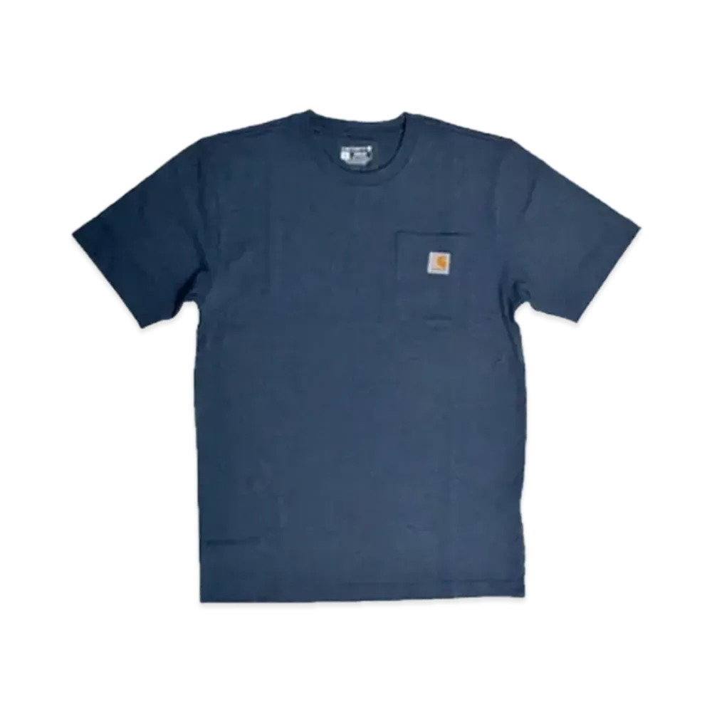 カーハート リラックスフィット ヘビーウェイト ショートスリーブ ポケット Tシャツ "コバルトブルーヘザー"