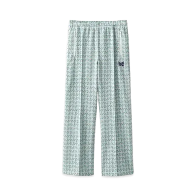 NEEDLES STUDIOUS Excusive Track Pants Poly JQ Floret "White"
