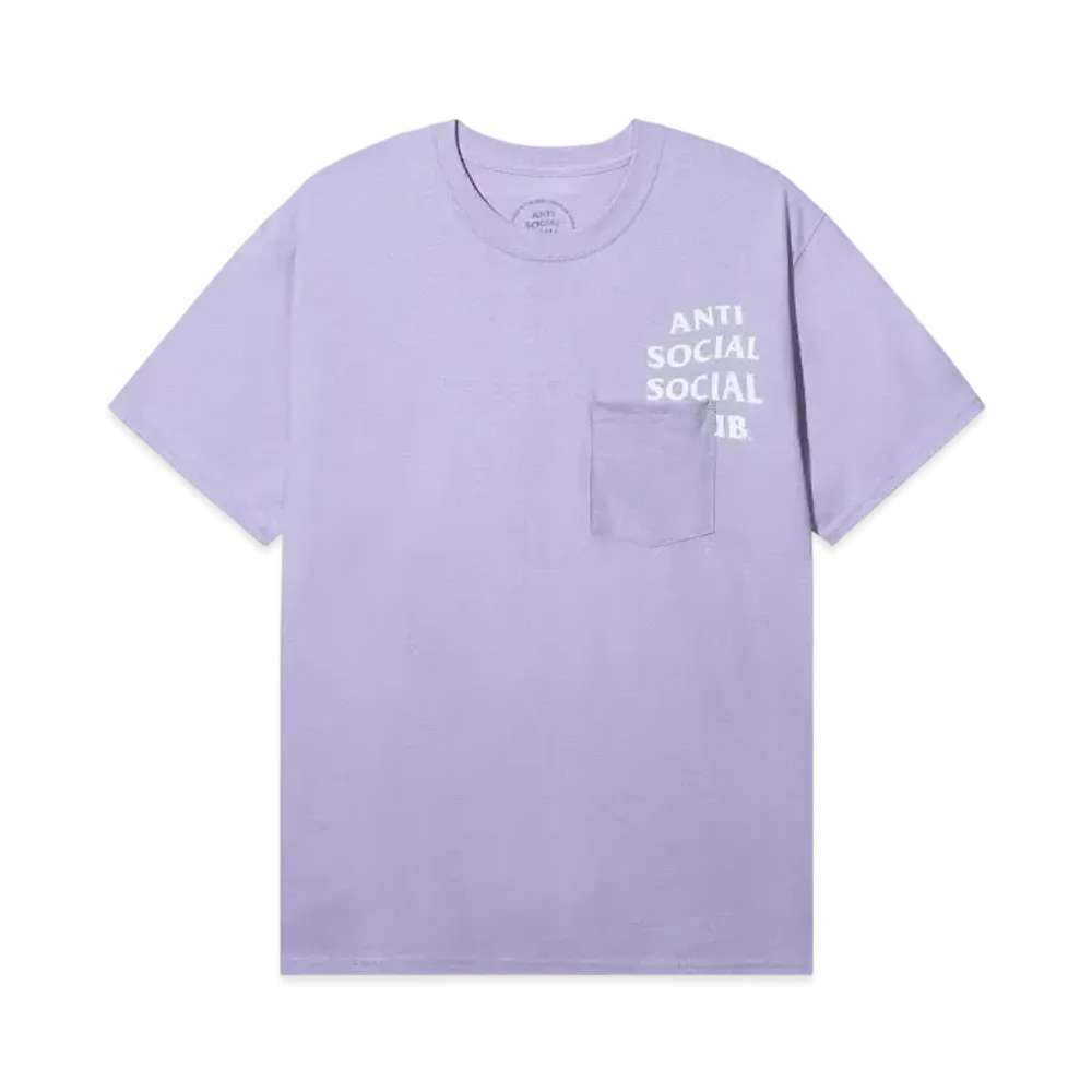 ANTI SOCIAL SOCIAL CLUB Major #1 Tear Into Silence Cut-Off Logo Tee "Lavender"