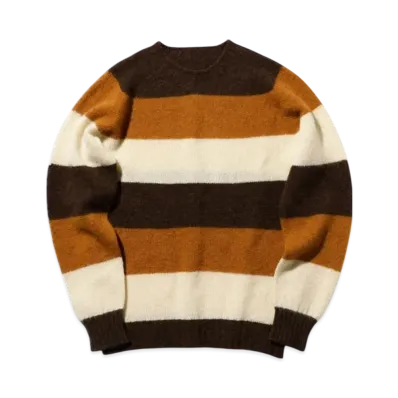 BEAMS Crew Stripe Shaggy "Brown"