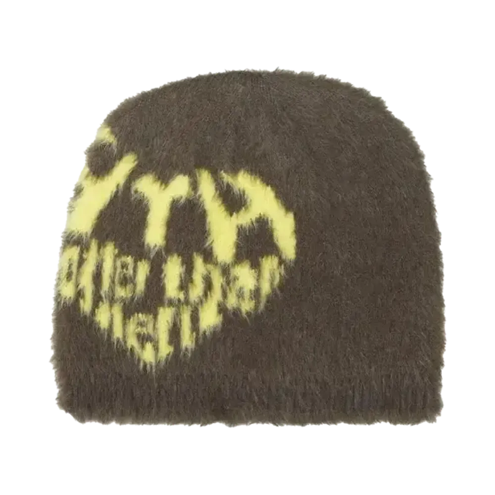 HTH shaggy heart logo beanie "GRAY"
