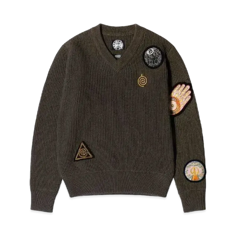 Stussy x Dries Van Noten Patch Knit Sweater "Sand"