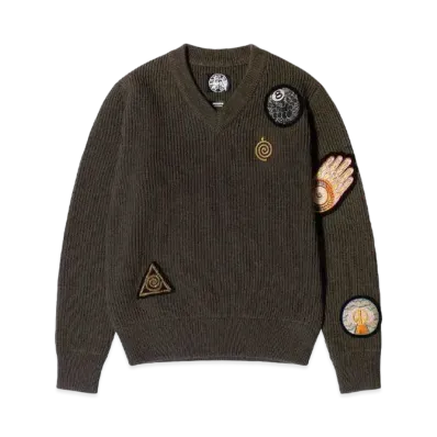 Stussy x Dries Van Noten Patch Knit Sweater "Sand"