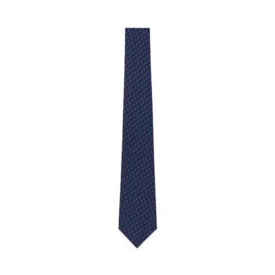 Louis Vuitton Tie LV Interlock "Navy"