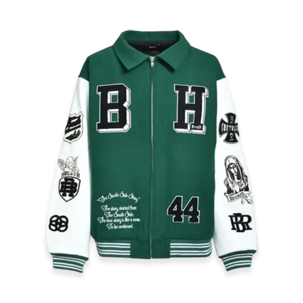 BREATH Bh Patch Stadium Jacket "Green"