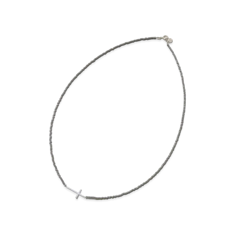 UNDERCOVER Beaded Necklace "Gray"