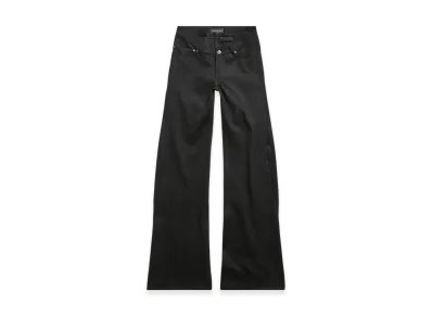 BALENCIAGA Women's Curved Waist Pants "Black"