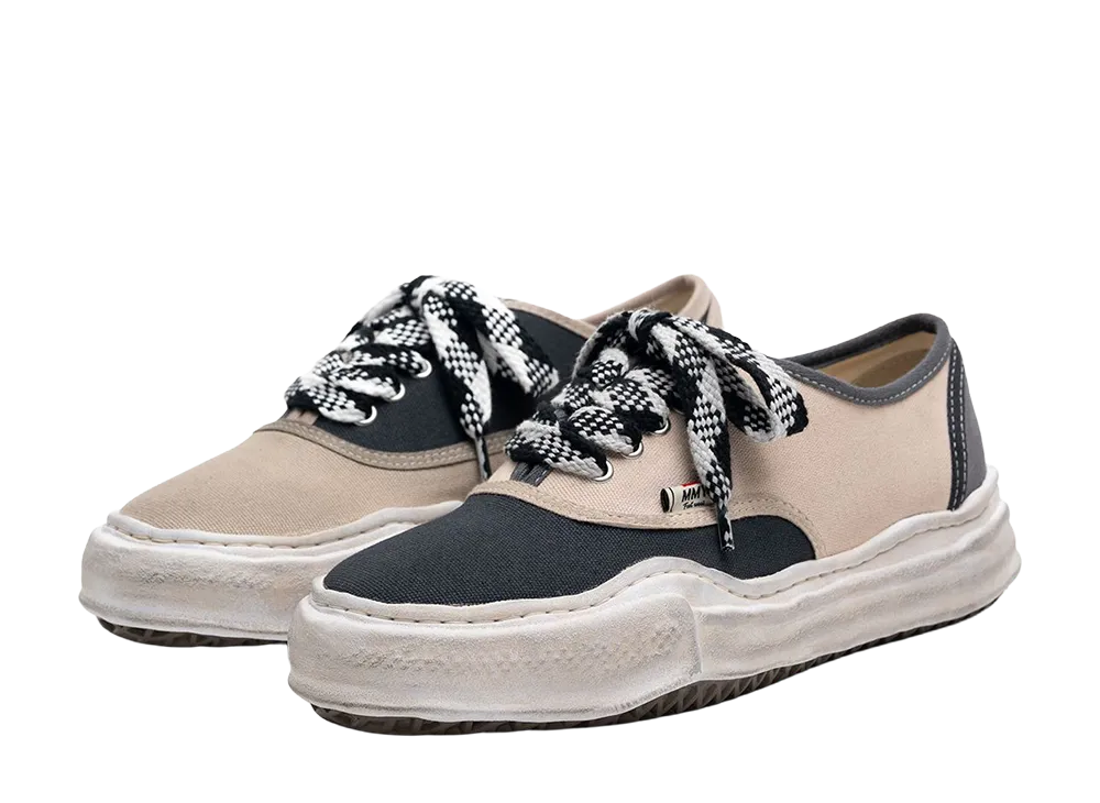 メゾンミハラヤスヒロ ベイカー オリジナルソール マルチカラー キャンバスローカットスニーカー "ブラック/ホワイト"