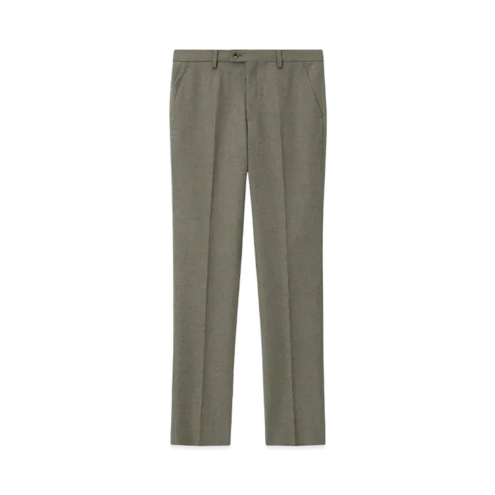 Paul Smith Wool Flannel Trousers "Green"