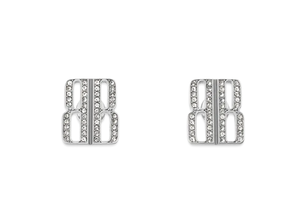 BALENCIAGA Nano Stud XS Earrings "Silver"
