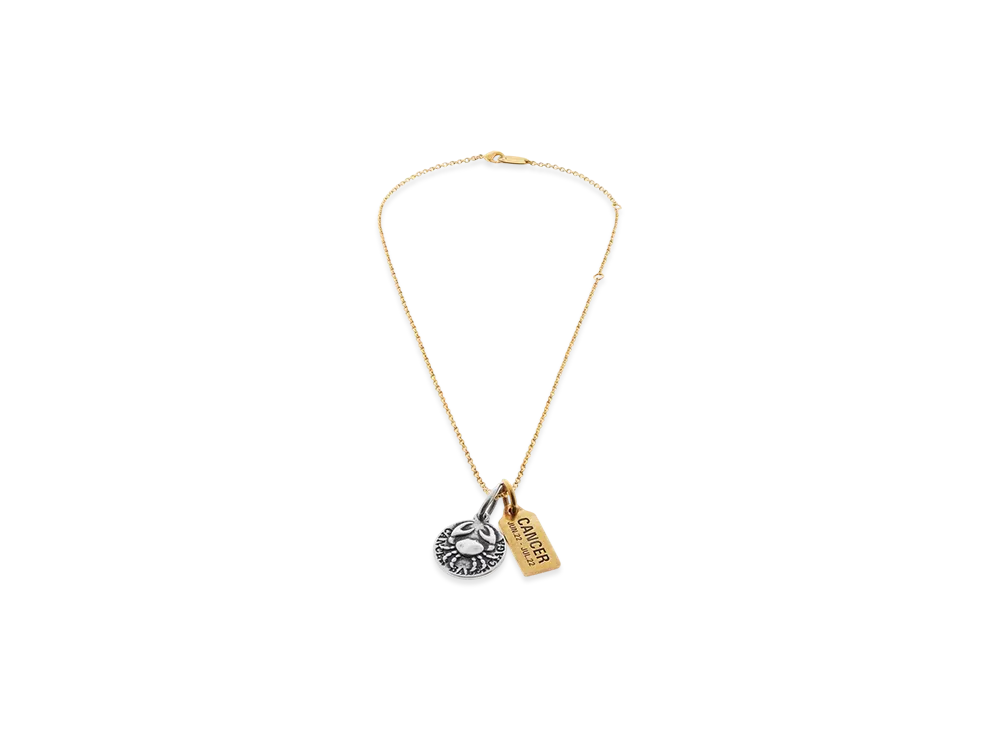 BALENCIAGA Horoscope Cancer Necklace "Gold/Silver"