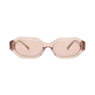 CHARLES & KEITH Gavine Recycled Acetate Oval Sunglasses "Pink"