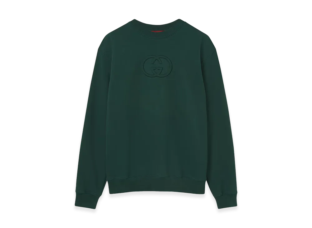 GUCCI 'Incrocio GG' Sweatshirt "Green"