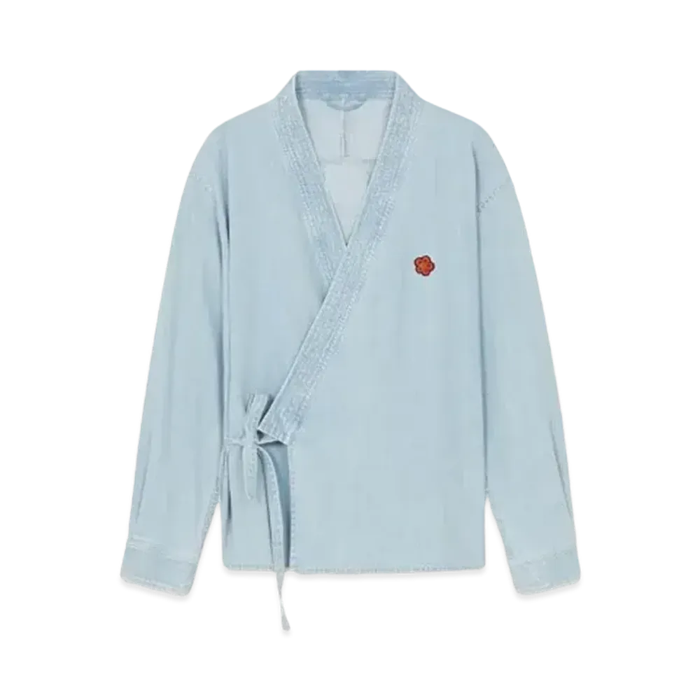 KENZO Denim KIMONO Jacket "Stone Bleached White Denim"