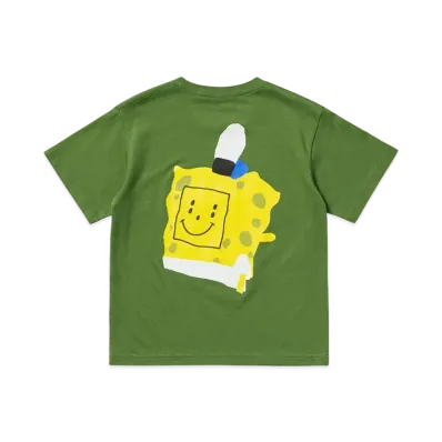 Uniqlo UT x Cactus Plant Flea Market x Sponge Bob Kids T-shirt "Olive"
