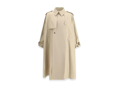 Saint Laurent Gabardine Trench Coat "Beige"