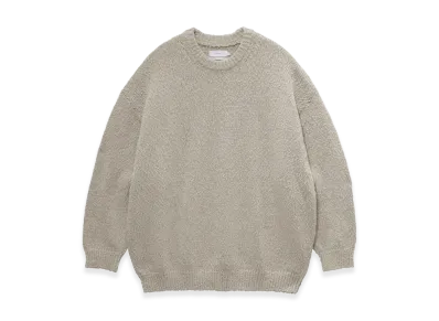 Graphpaper Cotton Wool Slub Oversized Crew Neck Knit "Ash"