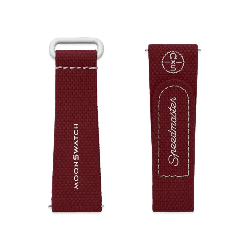 Swatch x OMEGA BIOCERAMIC MoonSwatch Rubber Strap "Bordeaux/Light Grey"