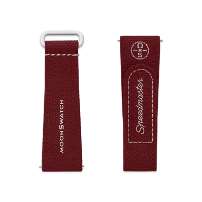 Swatch x OMEGA BIOCERAMIC MoonSwatch Rubber Strap "Bordeaux/Light Grey"