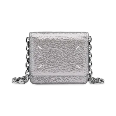 Maison Margiela Four Stitches Chain Wallet Small "Metallic Grey"