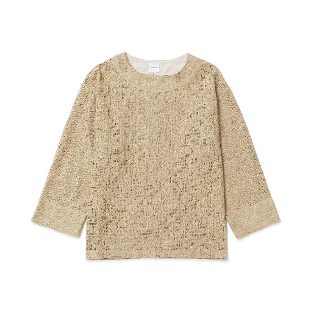 Sasquatchfabrix Love & Peace Lace Smock "Oil Yellow"