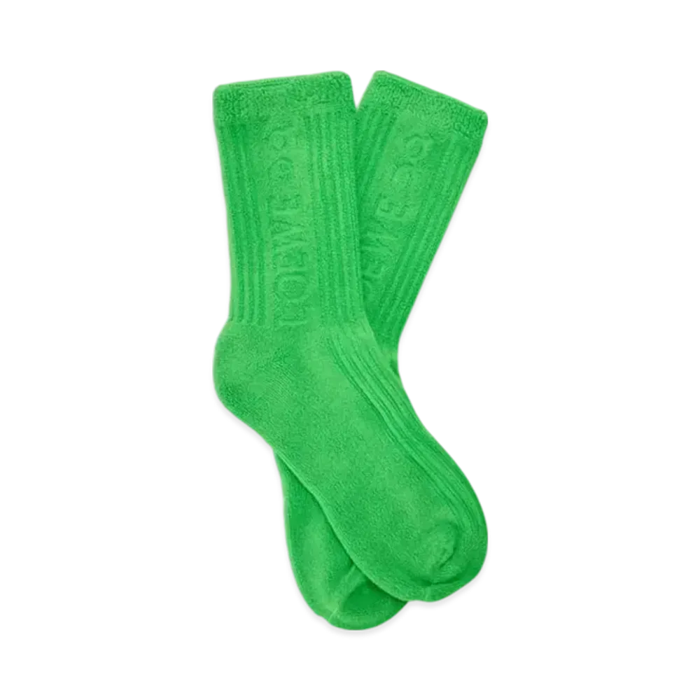 LOEWE x On Socks in Cotton "Green"