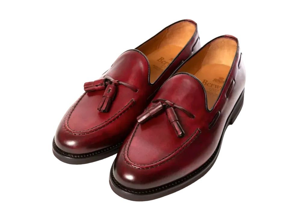 Berwick Tassel Loafer HO262 Smooth "Burgundy" 8491SIVIBU