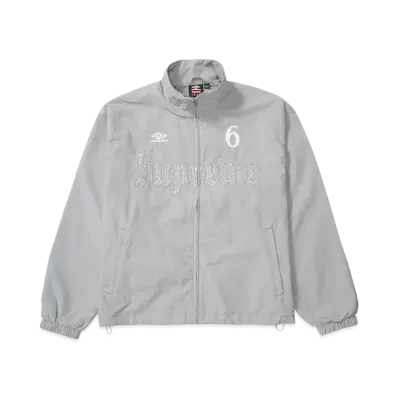 Supreme x Umbro Rhinestone Track Jacket "Light Grey"