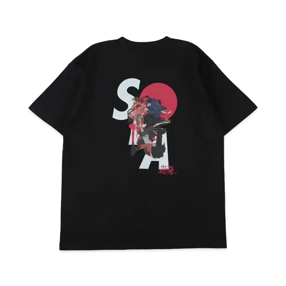 WIND AND SEA x SAMURAI CHAMPLOO SAMURAI (S_E_A) S/S Tee "Black"
