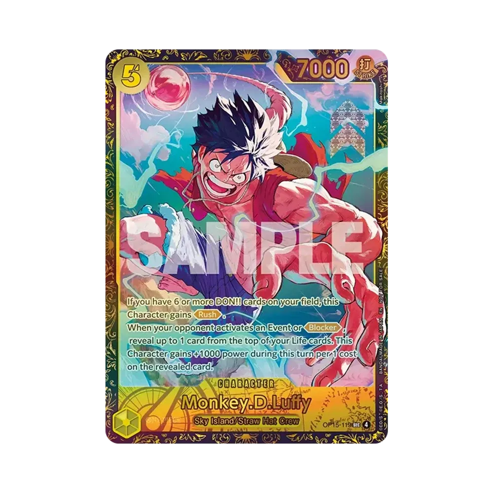 モンキー・D・ルフィ SEC :トップ8 [OP15-119]【英語版】(プロモーションカード「チャンピオンシップ 26-27 地域予選 シーズン2」)