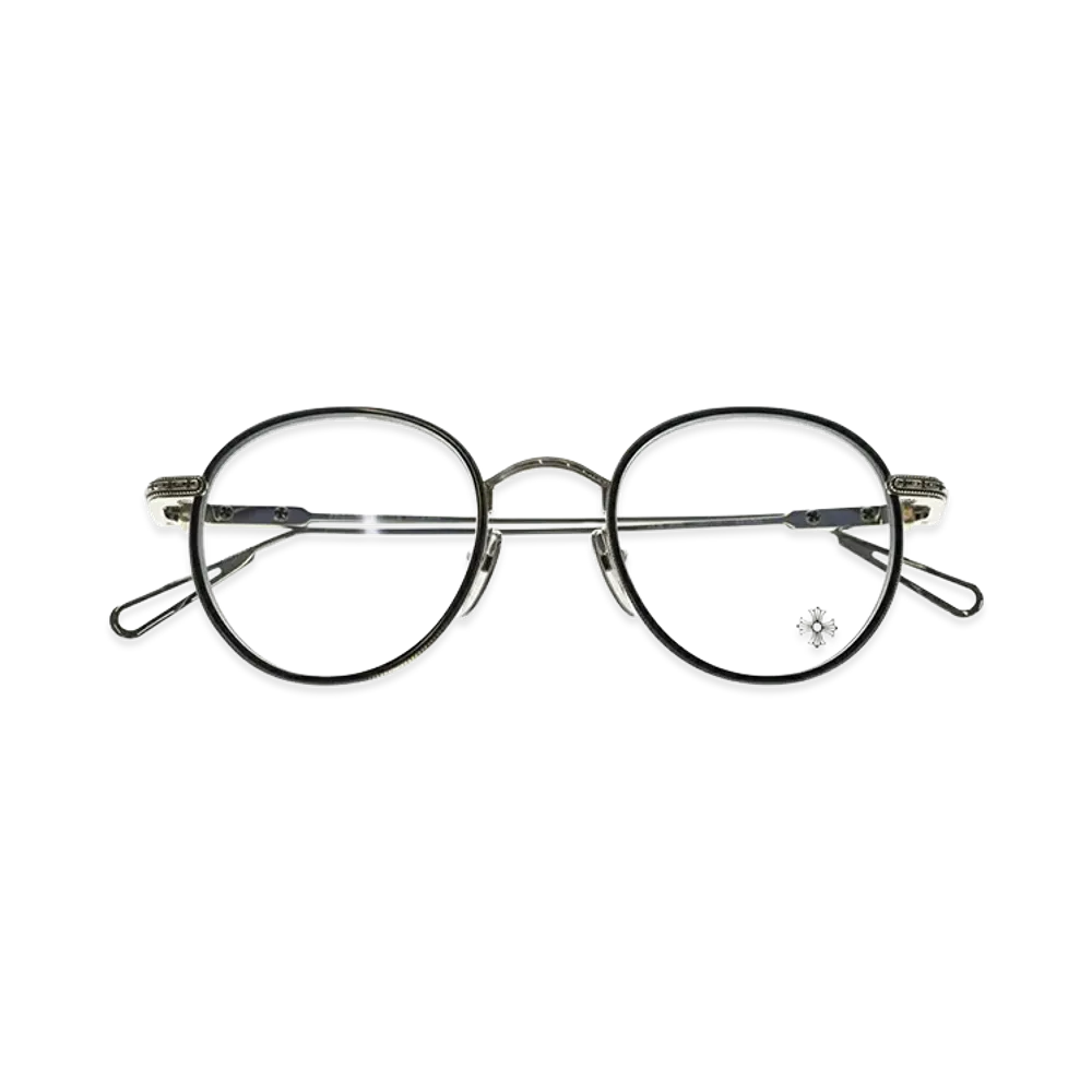 Chrome Hearts SEXCEL Round Optical Glasses "Black/Silver"
