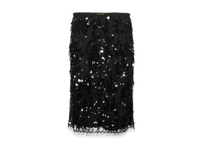 GUCCI Women's Lace Skirt "Black"
