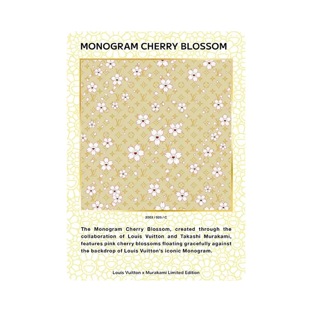 Monogram Cherry Blossom C [2003 / 025](Louis Vuitton x Takashi Murakami Trading Cards)