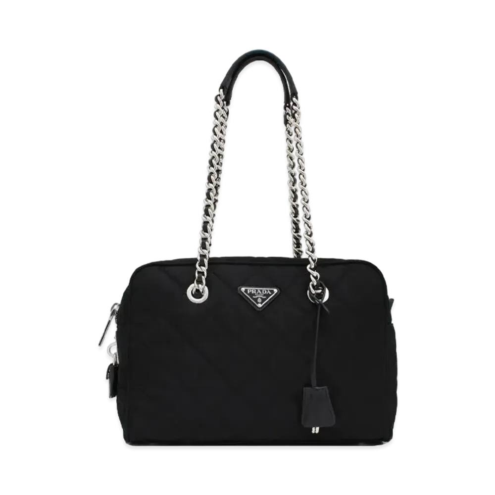 PRADA Quilting Chain Shoulder Bag "Black"