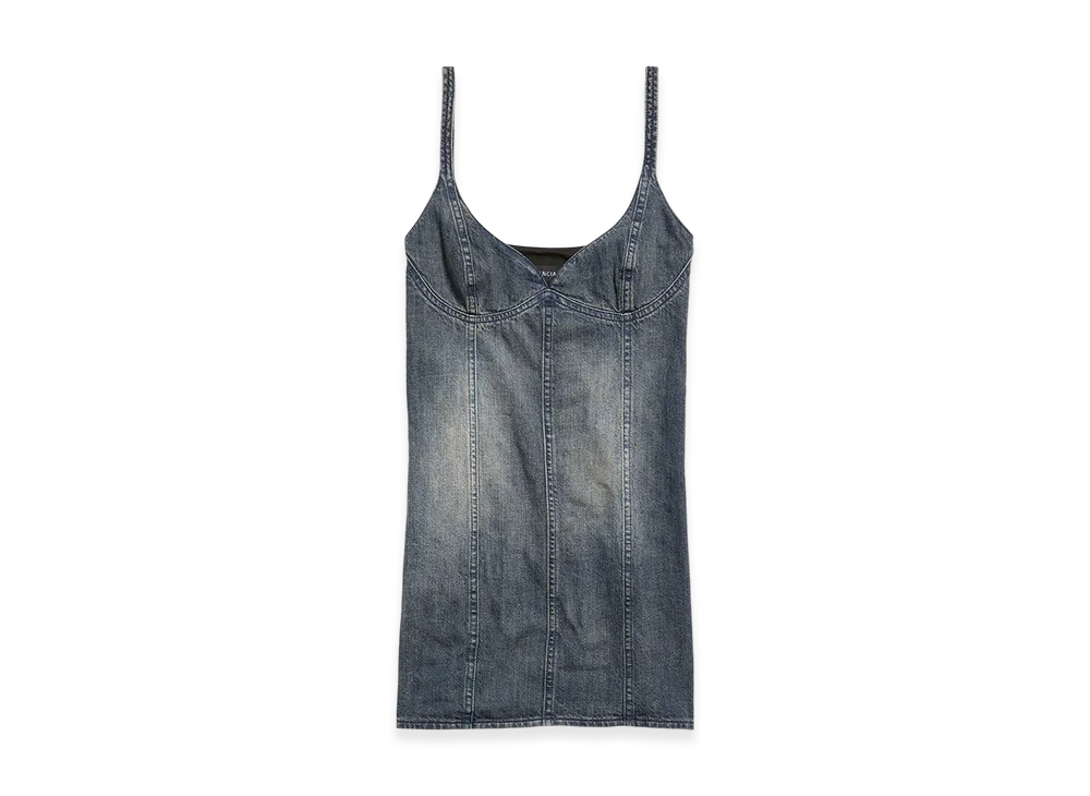BALENCIAGA Corset Mini Dress "Blue"