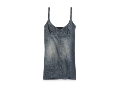 BALENCIAGA Corset Mini Dress "Blue"