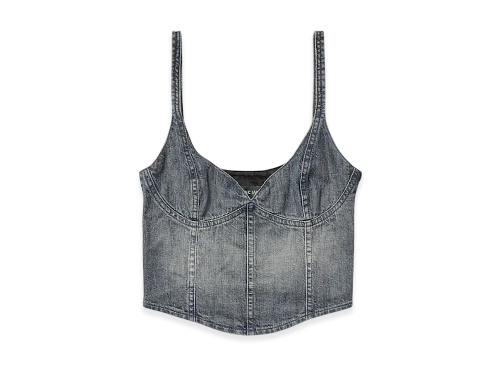 BALENCIAGA Women's Corset Top "Blue"