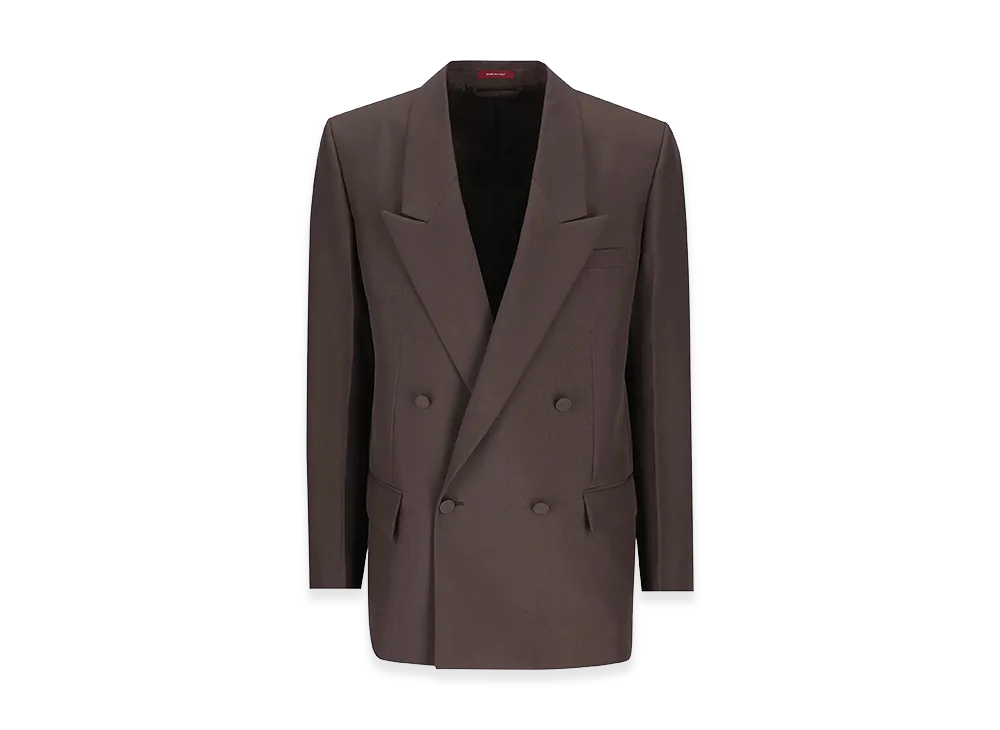 GUCCI Chocolate Panama Blazer "Brown"