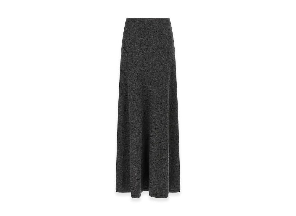 BALENCIAGA Women's Maxi Wool Skirt "Gray"