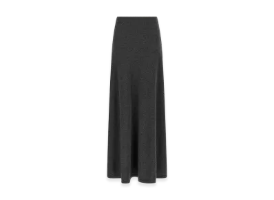 BALENCIAGA Women's Maxi Wool Skirt "Gray"