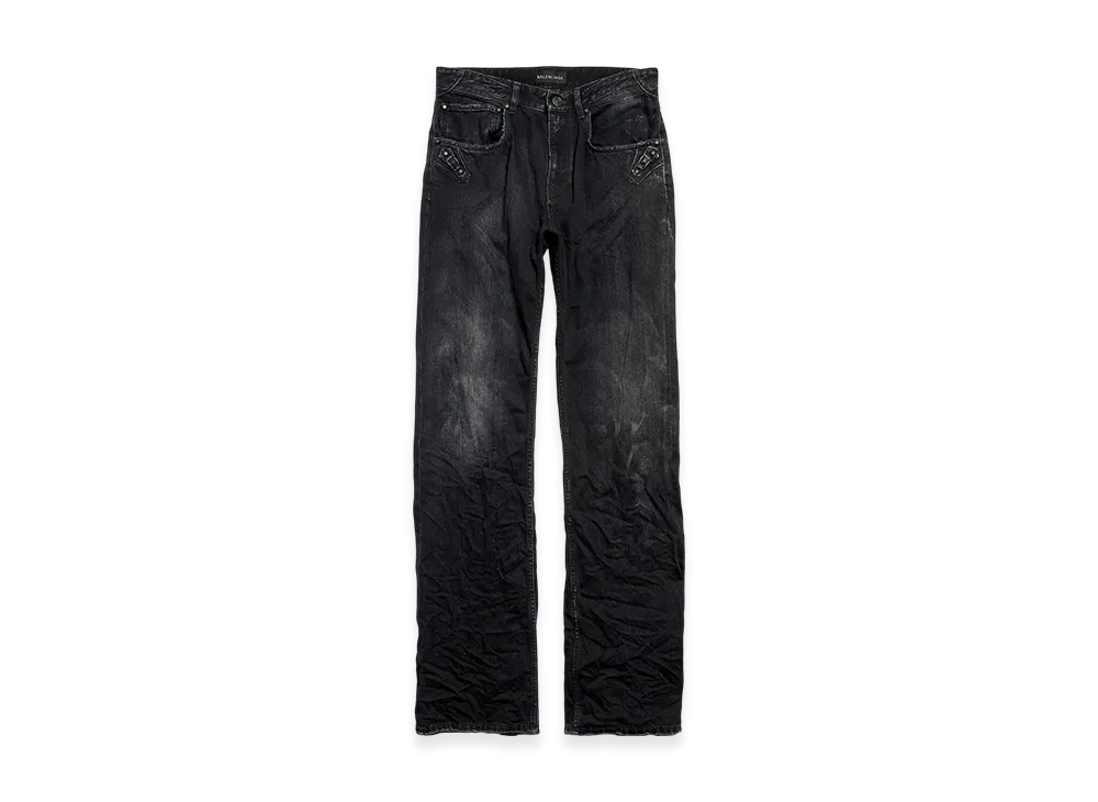 BALENCIAGA Women's City Straight Pants "Black"